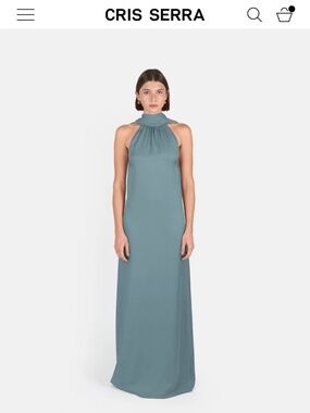 Cris Serra Gala Dress (Dusty blue)